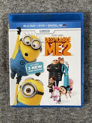 Despicable Me 2 Blu-ray + DVD + Digital HD Ultraviolet Combo 3 New Mini-Movies