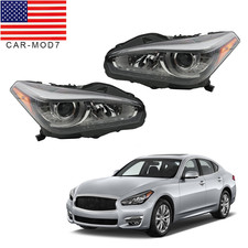 Full Led Headlights Pair Left Right Wo Afs For Infiniti Q70 2015-2019
