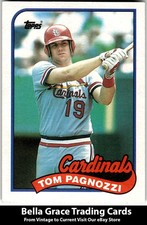 1989 Topps #208 Tom Pagnozzi St. Louis Cardinals MLB Baseball