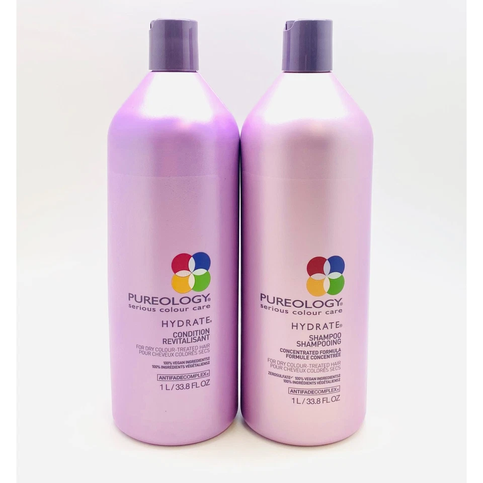 Pureology Hydrate Shampoo & Conditioner Liter Duo Set, 33.8 Oz - Image 3 of 3