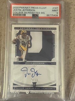 Justin Jefferson National Treasures Rookie Patch Auto /99