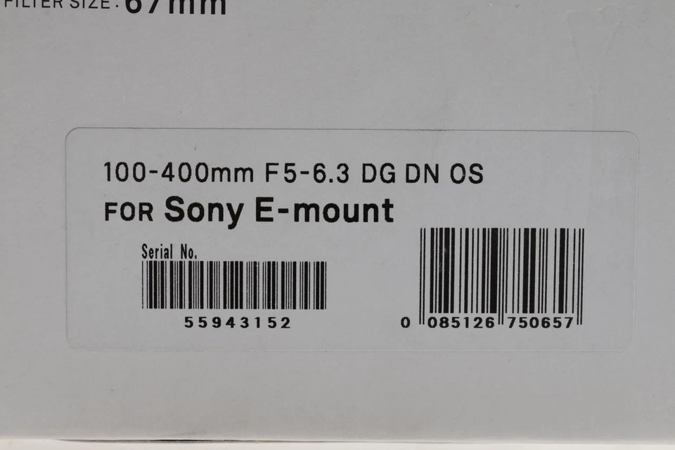 SIGMA 100-400mm f/5,0-6,3 DG DN OS für Sony E - SNr: 55943152 - Bild 4 von 4