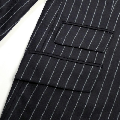 Richard James Savile Row Elton John Navy Chalk Stripe Jacket - Picture 9 of 19