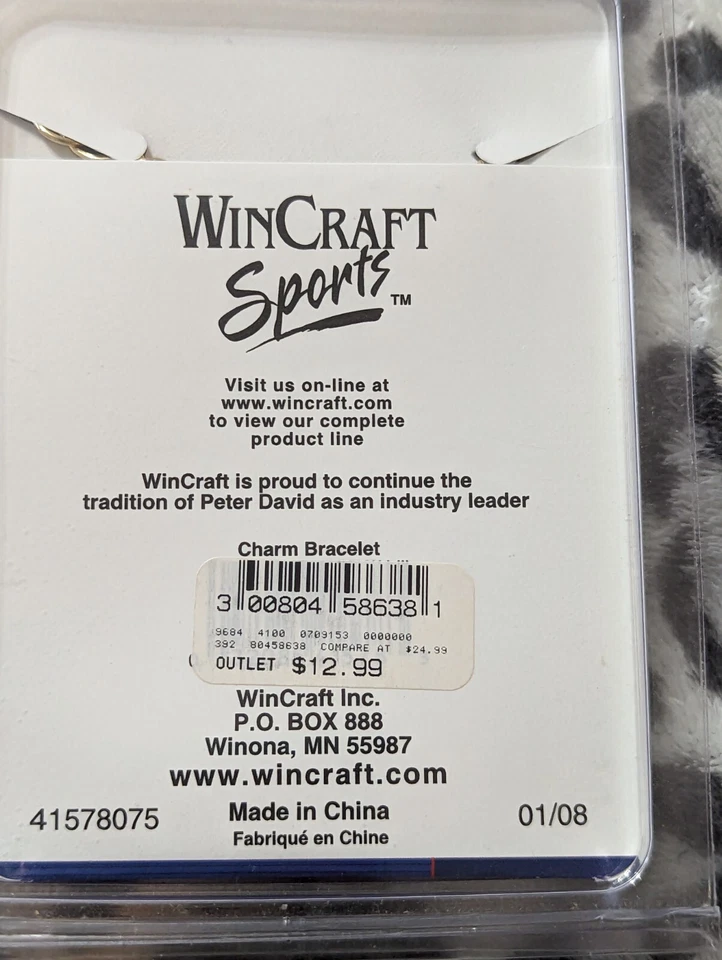 Pulsera Florida Gators Charm Tono Dorado Nueva con Etiquetas Fútbol UF Deportes 361 Foto 3 de 4