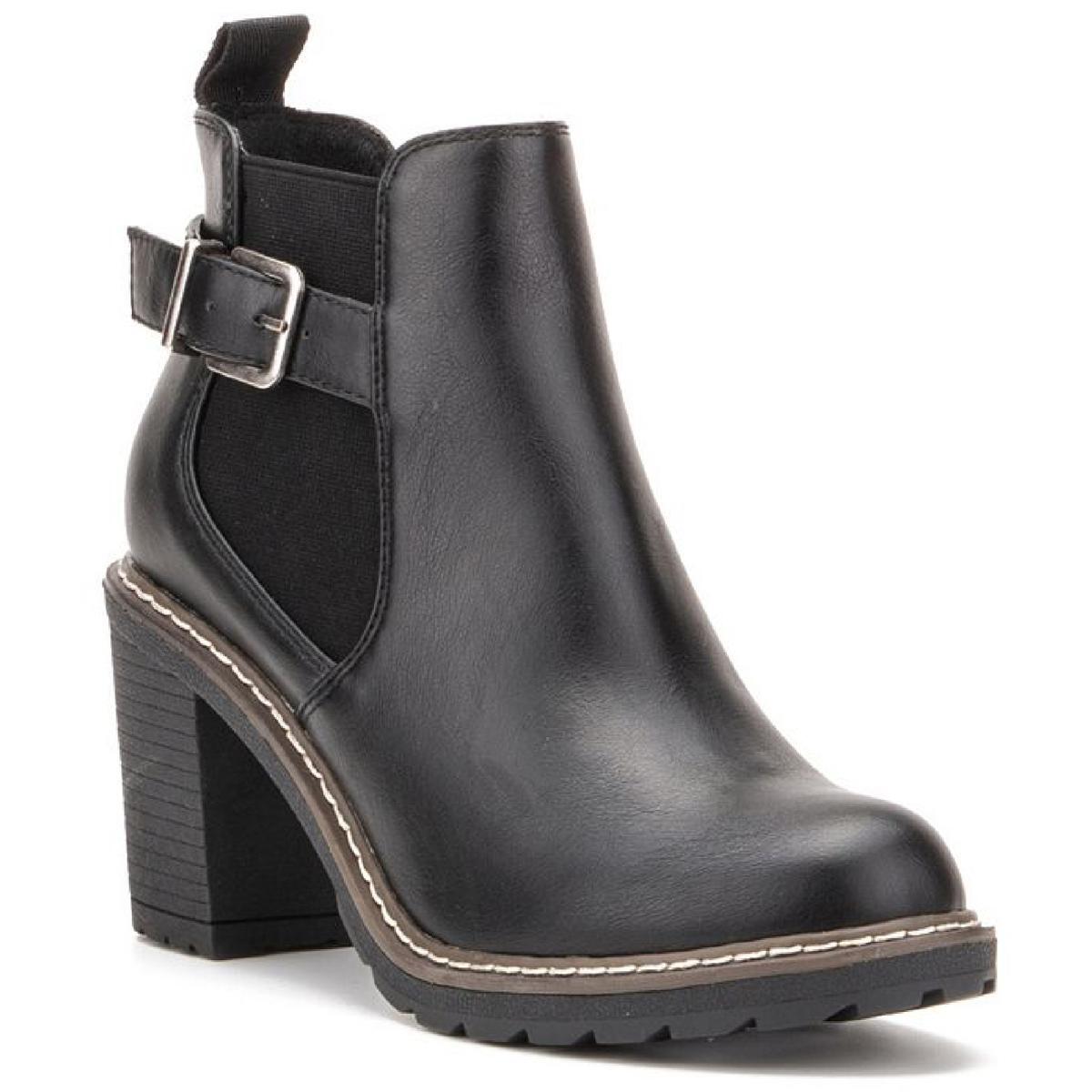 Женские черные ботильоны-слипоны Olivia Miller Shoes 9 Medium (B,M) BHFO 8568