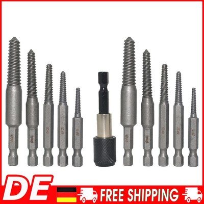 5/6 Pcs Hexagonal Handle Broken Head Screw Extractor Damaged Screw Extractor