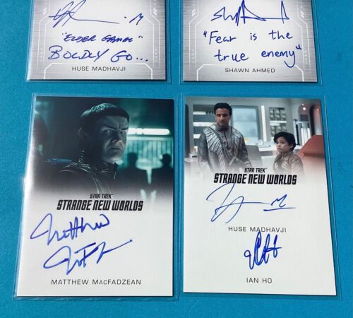 4 Nice 2023 CBS Star Trek Strange New Worlds Autograph Cards - Picture 2 of 4