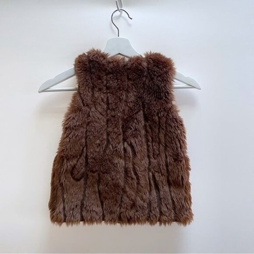 Zara Outerwear Collection Faux Fur Vest, Size 5 - Picture 2 of 6