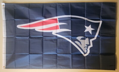 New England Patriots NFL Football Flag Double Sided Printing 3x5 Ft W/ Grommets 