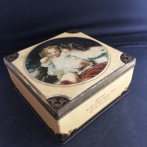Vintage Toffee Tin Thorne's Advertising Leeds Nature Print Sir Thomas Lawrence - Picture 2 of 5