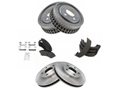 For 1997-1998 Pontiac Trans Sport Brake Pad Rotor Shoe Drum Kit 25295GWPH