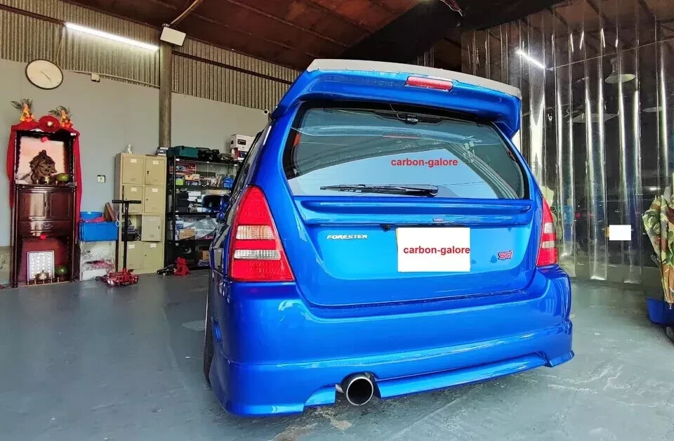 RARE STI Style Mid Waist Spoiler w Emblem FOR Subaru Forester SG