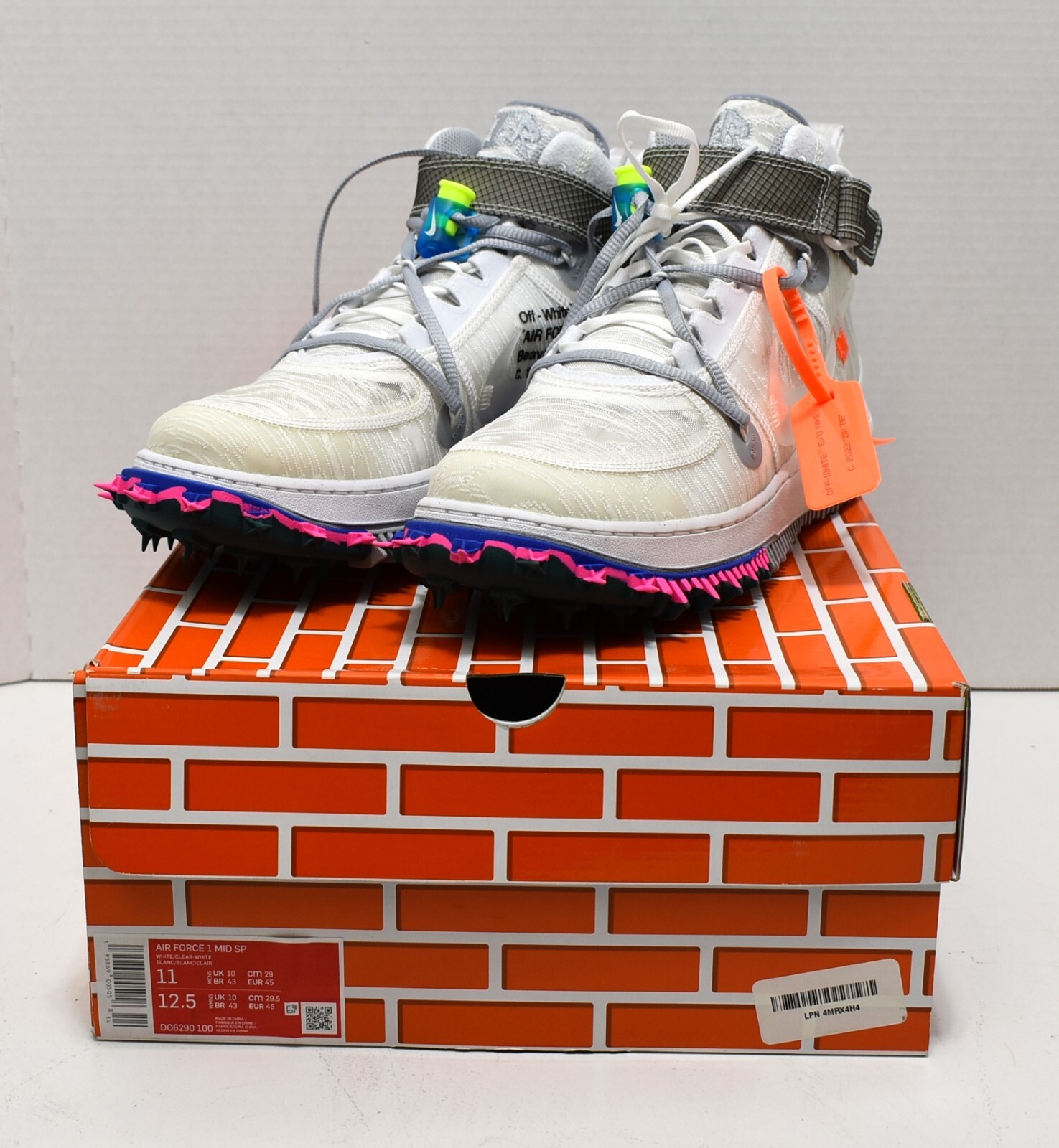 OFF WHITE X NIKE Nike Air Force 1 mid x bianco sporco ""Bianco"" DO6290 100 taglia 11