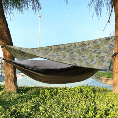 Camping Hängematte mit Moskitonetz Zelt Tarp Zeltplane Outdoor Hammock Neu New