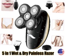 5 IN 1 Electric Wet  Dry Painless Rechargeable Lady Shaver Razor for Women NEW