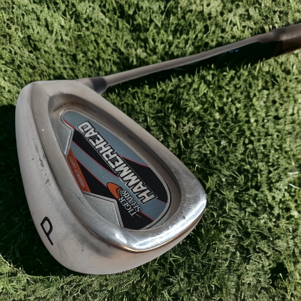 Tiger Shark Hammerhead Pitching wedge Stainless 37" RH Orig Grip Undercut Cavity - Image 2 of 4