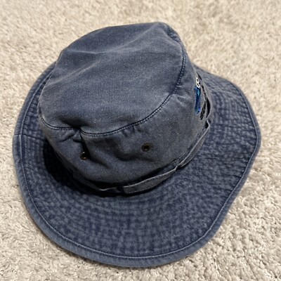 Siesta Key Blue Bucket Hat Sun Twill Dyed Washed Cotton