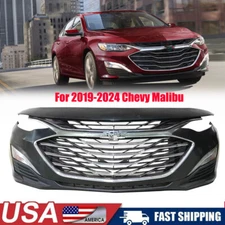 Front Bumper Cover Upper&Lower Grille Fog Lights For Chevy Malibu 2019-2024 New