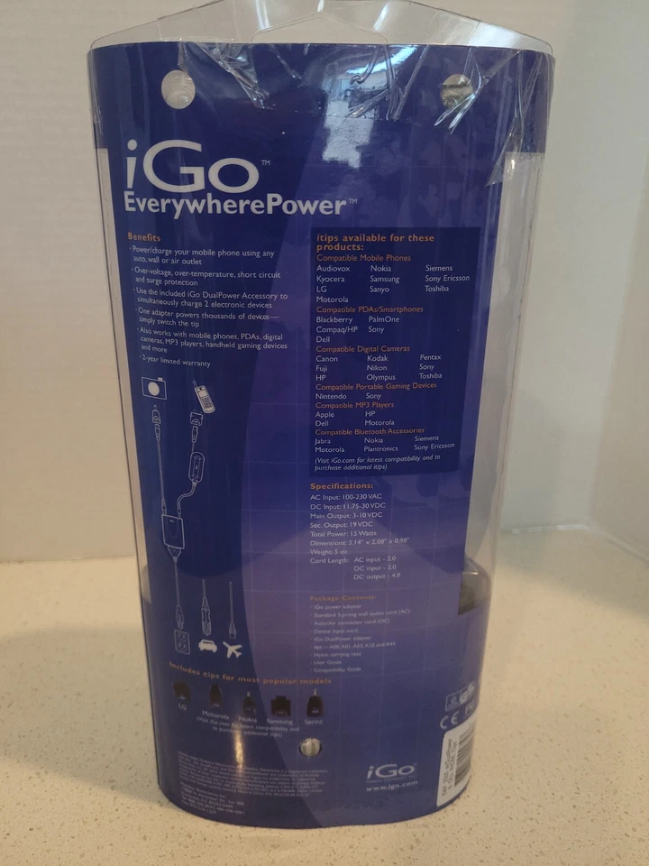 Adaptador de corriente alterna/CC universal iGo Everywhere Power serie 3500 - Nuevo Foto 2 de 4