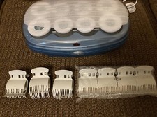 BaByliss Pro Nano Titanium HOT ROLLERS Curlers 8 Curlers Big Large Jumbo 7 Clips