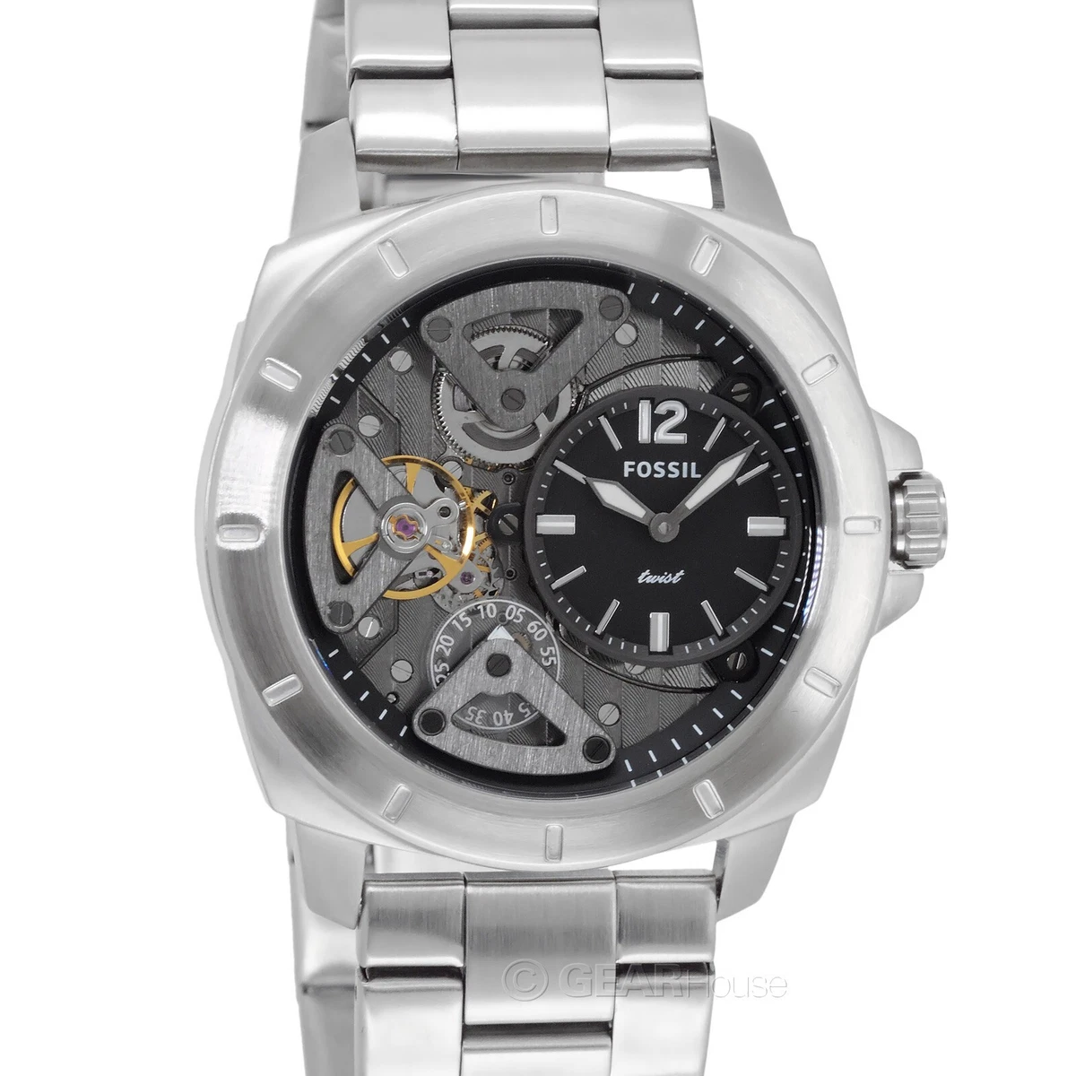 Fossil twist stainless steel watch sale