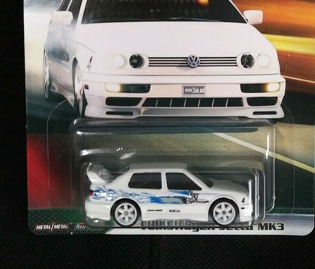 HOT WHEELS PREMIUM VOLKSWAGEN JETTA MK3 WHITE REAL RIDERS ...