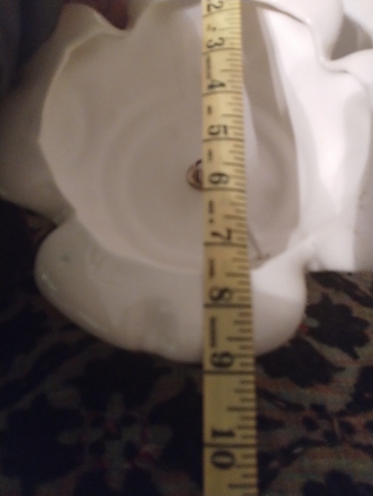 Vintage White Ceramic Christmas Tree with Blue Birds 17" T 9" W Base