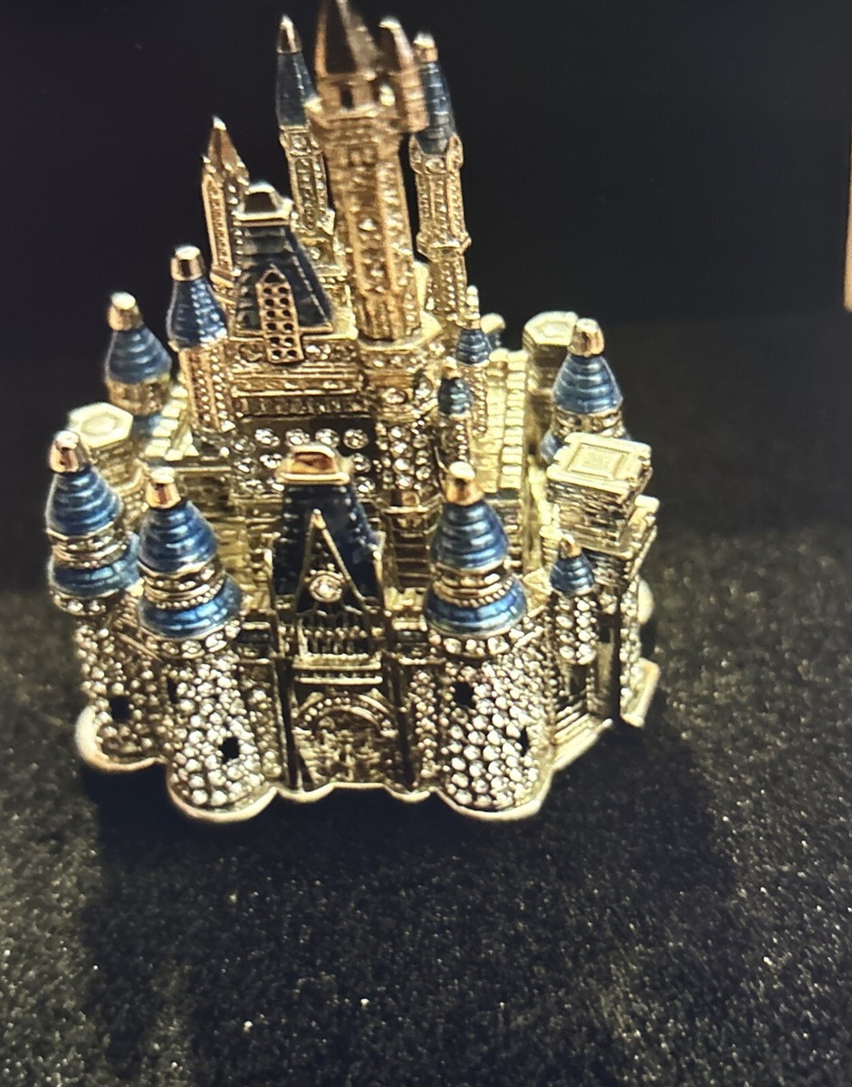 「レア」Crystal castlesクリスタル・キャッスルズ壁掛けタペストリー Disney Parks Jeweled Cinderella Castle by Arribas Swarovski