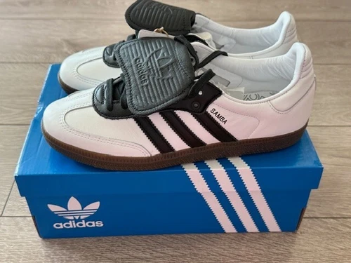 NEW Adidas Originals Mens size US 4.5 Samba LT Cloud White Core Black Gum Shoes