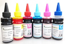 6 Printer Refill Bulk Ink dye Bottle kit to replace HP363 Refillable or CISS 