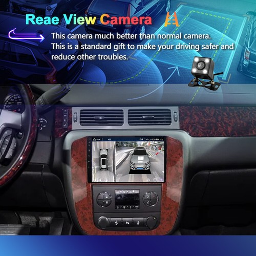 Car Radio Stereo GPS Navi Android 14 CarPlay For GMC Yukon Chevy Tahoe Suburban - Picture 11 of 16