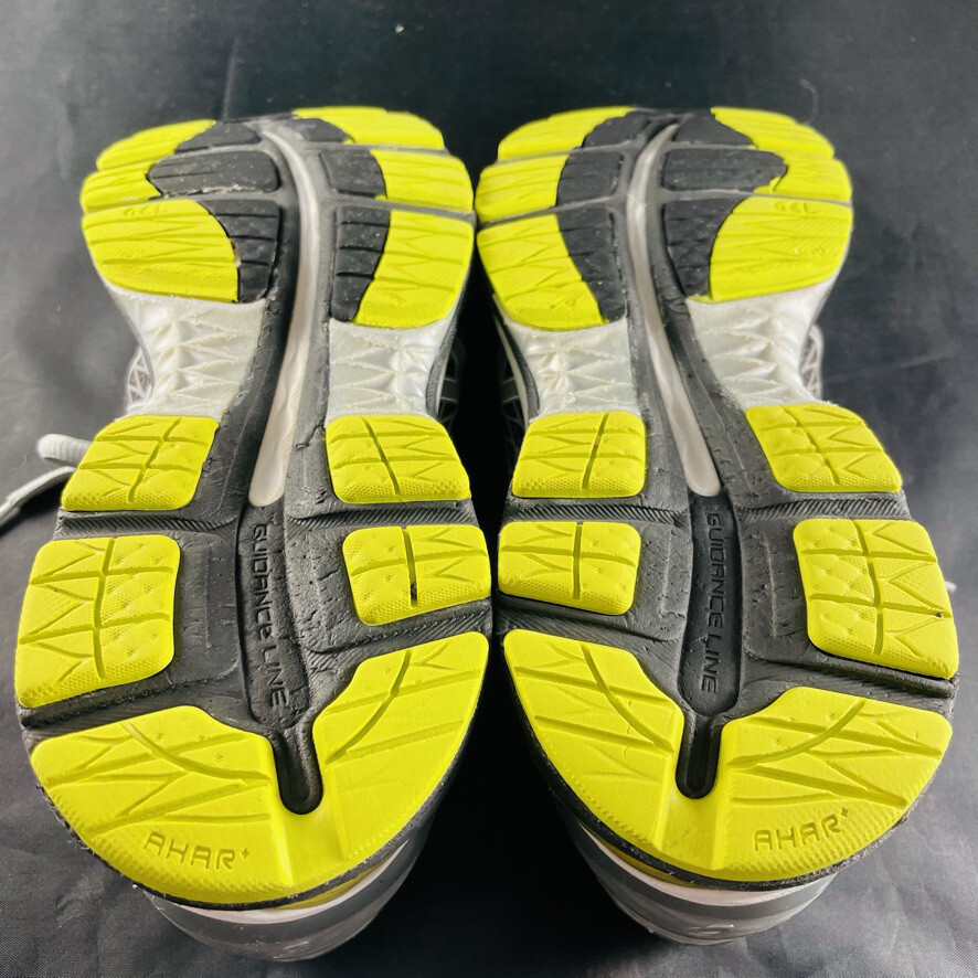 Asics Gel-Nimbus 18 Men Running T6EON Sneakers Grey Black Volt Sz