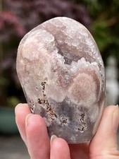 Large Brazilian Pink Amethyst Crystal Geode Freeform AAA+ 167g 48