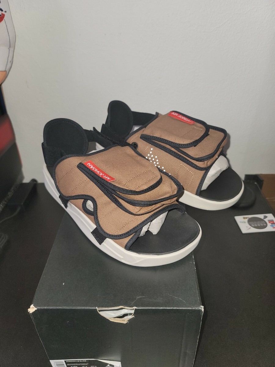 New in Box Nike Air Jordan LS Sandals Slides Slippers Brown  display picture 1
