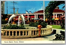 Postcard - Bahamas - Nassau Rawson Square 1960s 4x6 V3