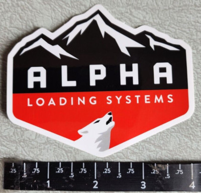 Alpha Loading Systems Reloading Machine Vinyl Sticker Decal New Shot Show