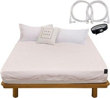 Grounding Fitted Sheet Queen Size Organic Cotton 13 Silver Fiber