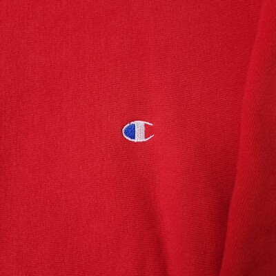 Vintage 80's Champion Reverse Weave Red Sweatshirt Heavyweight Sz