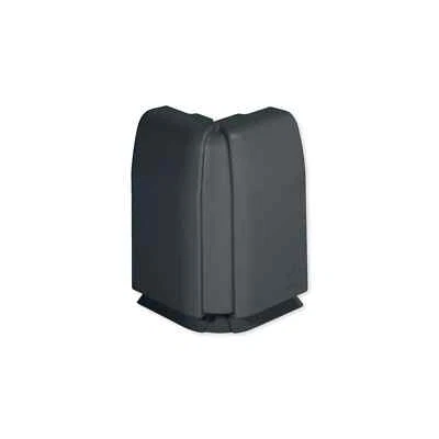 Bocchiotti B03139 - Angolo esterno curva esterna canala battiscopa nero - nuovo