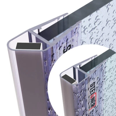 STEIGNER Duschdichtung Magnet Wasserabweiser Ersatzdichtung Duschprofil Duschtür Dichtung