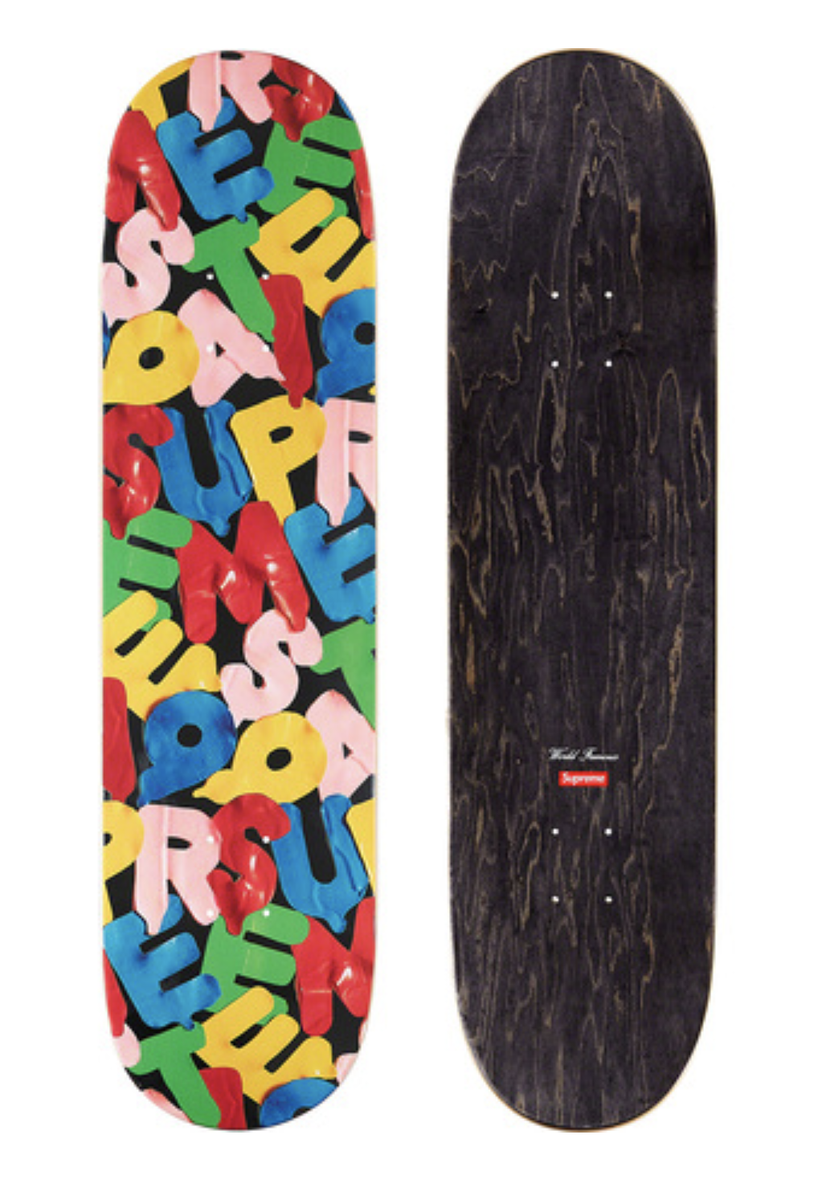 New Supreme Balloons Skateboard Skate Deck Black Fall Winter 2020
