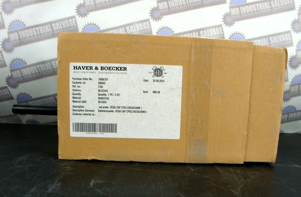 HAVER & BOECKER 200mm VEGACAP 63 Level Sensor for VEGATOR XXEGDZAMX I NEW in BOX - Image 2 of 4