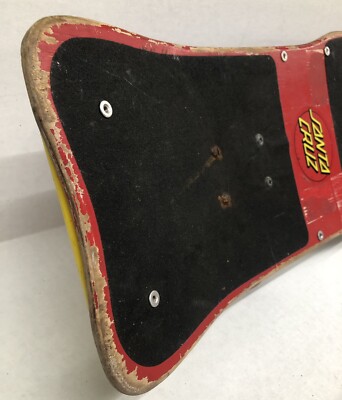 Vintage OG Santa Cruz Special Edition 80s Skateboard 7 Ply Red