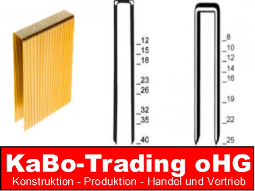 Heftklammern 18GA Typ 90 C NK HZ Prebena Paslode Haubold Würth Makita Güde Profi