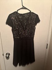 Little Black Lace Dress Small women’s skater dress