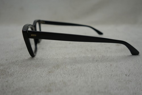 Vintage B&L Bausch & Lomb Black Plastic Hornrim Eyeglass Frame 4 1/2 5 3/4 46 22 - Picture 9 of 9