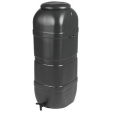 100L Slimline Black Water Butt Ward