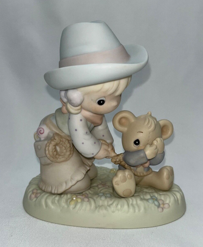 1994 Precious Moments I Can't Bear To Let You Go #532037 Cowgirl Figurine