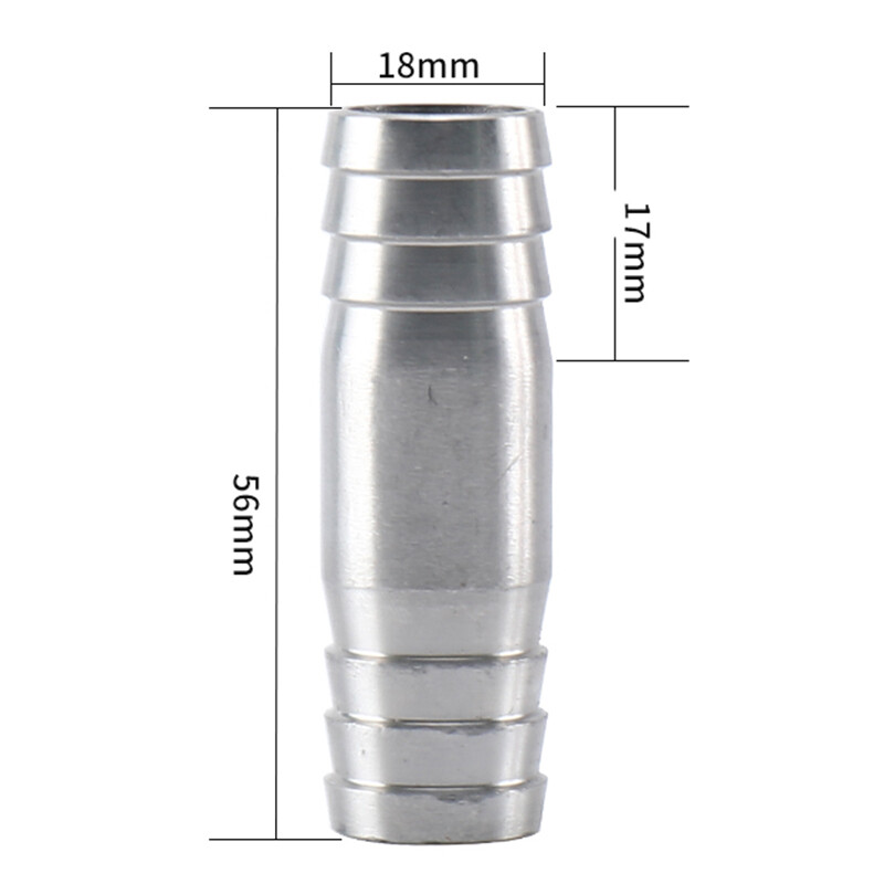 Adattatore Tubo Barba 3/8" NPT Maschio-Maschio In Acciaio