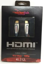 Rocketfish 1080p HDMI Cable 4ft RF-G1160a 10.2 Gbps 1080p ~ New